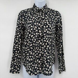 Lauren Ralph Lauren Dark Academia Floral Button Down  Petite P/S 100% Cotton